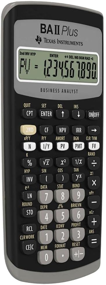 (Texas Instruments) Advanced Financial Calculator (BA II Plus)