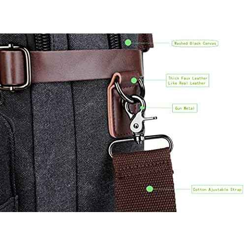 Baosha Convertible Briefcase Backpack 17 Inch Laptop Bag Case Business Briefcase HB-22