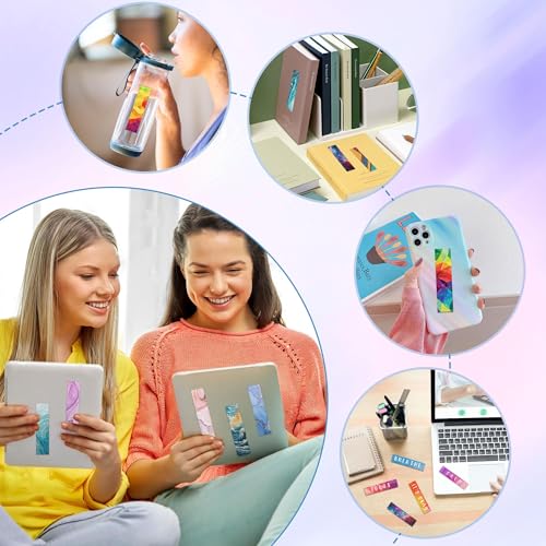 50PCS Calm Stickers for Anxiety Sensory Stickers for Relieve Adults Kids Teens Fidgets Stress Office&Classroom Supplies Anxiety Relief Items with Tactile Textured Surface Patterns(Multi)