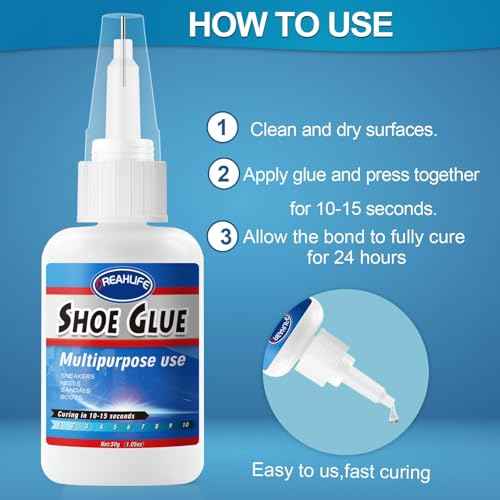Super Glue for Shoe Repair - Heavy Duty, Ideal for Soles, Boots, Sneakers, Heels & Sandals - 30g