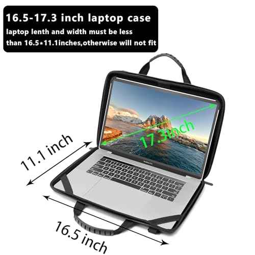 Laptop Case Hard Shell Laptop Bag for Men Women with Shoulder Strap