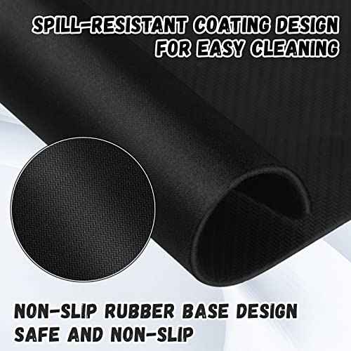 Crtiin 50 Pack Mouse Pad Bulk Computer Mouse Pad Gaming Mousepad for Computers, Laptop, Back to School Office Graduation Gifts with Non Slip Rubber Base(7.09 x 8.66 Inch,Black)