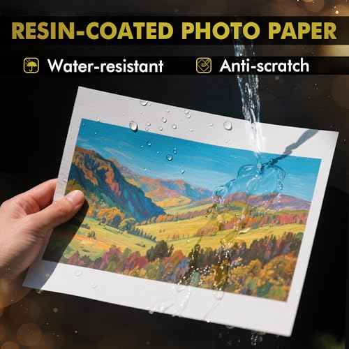 A-SUB Premium Photo Paper High Glossy 13x19 Inch 72lb for Inkjet Printers 50 Sheets, Single Sided
