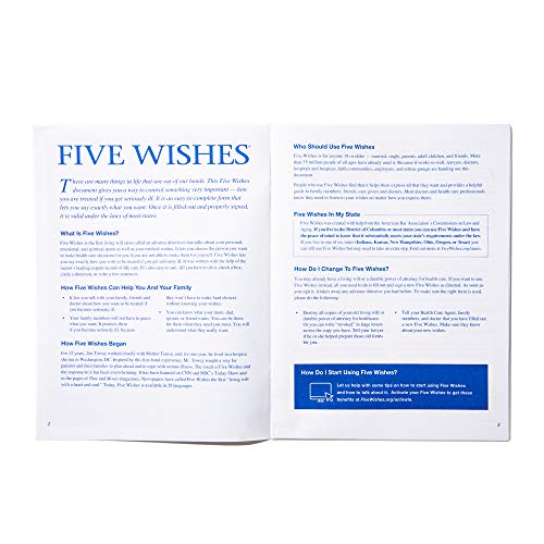 Five Wishes Advance Care Planning Kit – Living Will & Health Care Power of Attorney