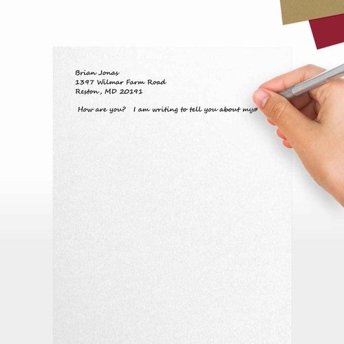 LUXPaper 8.5" x 11" Cardstock | Letter Size | Crystal Metallic | 105lb. Cover (192lb. Text) | 250 Qty