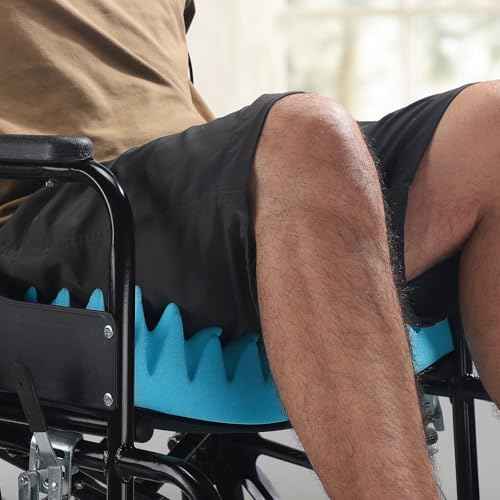 2 Pack Pressure Relief Egg Crate Seat Cushion, Eggcrate Wheelchair Cushion Backrest Chair Pad for Long Sitting, Breathable High-Resiliency Egg Crate Foam Cushions for Office Chair, Car Seat, Recliner