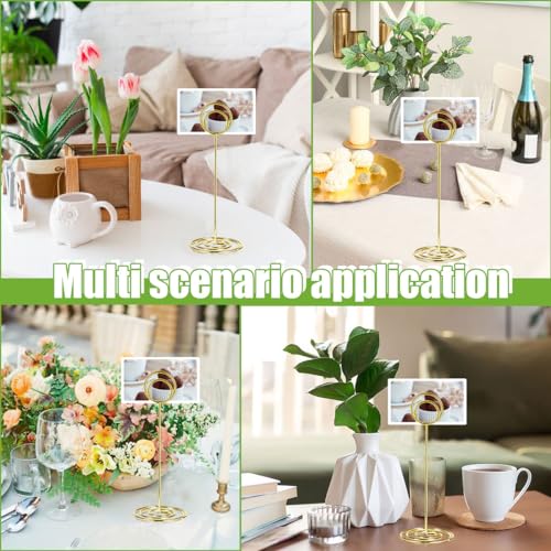 NERIUS Gold 8.75 Inch Table Number Holders 6 Pack for Wedding Party