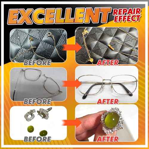 Super Glue for Metal and Stainless Steel 35g - Ultra Strong, Heavy Duty Waterproof, Heat Resistant, Quick-Dry, Clear Glue for Strong Bonding Between Metals, Other Materials, Jewelry Making