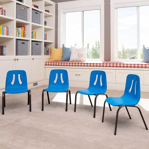 Lifetime Kids’ Stacking Chairs 4-Pack – Lightweight, Weather-Resistant