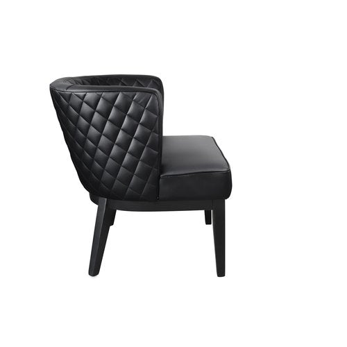Boss Office Products Black Boss Office Ava Quilted Guest, Accent Or Dining Chair, "29"d x 25.5"w x 28"h" (B529QBK-BK)