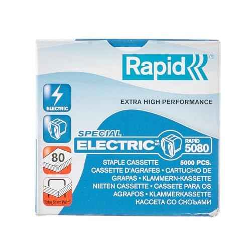 Rapid R5080 Staple Refill Cassette, for Stapling up to 80 Sheets, Use with The Rapid 5080e Electric Stapler, Includes 5000 Staples, 20993700