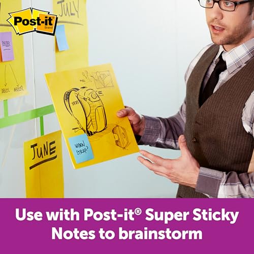 Post-it Super Sticky Big Notes, 11 in x 11 in, 1 Pad, 30 Sheets/Pad (BN11) - Pack of 6