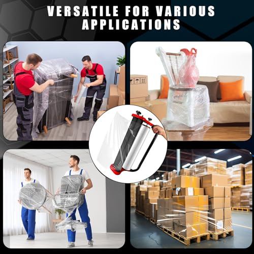 Ergonomic Stretch Film Dispenser - Reduces Operator Fatigue, Shrink