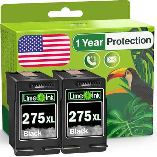 Limeink Remanufactured Ink Cartridge Replacement for Canon 275 Ink Cartridge 275xl for Canon PG-275 Black 275xl 275 XL Cartridges (2 Black)