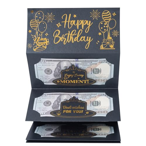Birthday Money Envelope for Cash Gifts, Elegant Birthday Card Holder