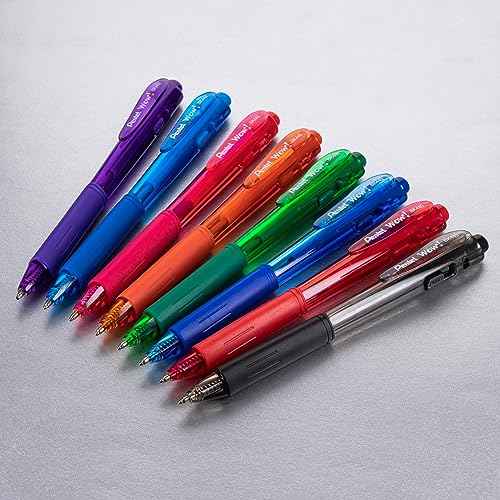 Pentel WOW! Ballpoint Pen, (1.0mm) Medium Line, Blue Ink, Pack of 60, Canister (BK440PC60C)