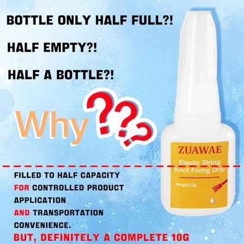 Jewelry Glue for Elastic String, Clear Craft Glue Elastic String Kont Fixing Drip, Bracelet Glues Bracelet Supplies for Rhinestones Crafts, Clay Beads, Fabric, Jewelry Making Kit