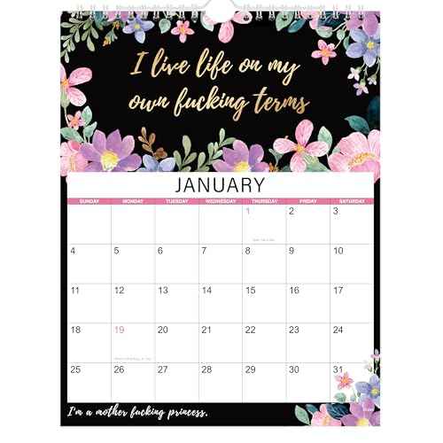 2026 Calendar - 2026 F-ck it Calendar for Women, 2026 Wall Calendar from January to December, Funny Calendar with Premium Paper, 9'' x 11'' Gag Gifts