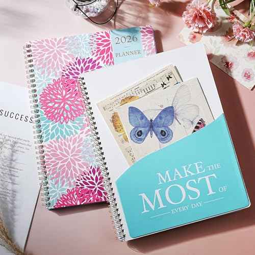 2026 Planner - 9'' x 11'' Calendar Planner 2026, Jan. 2026 - Dec. 2026, Planner Weekly and Monthly, Large Planner 2026 with Monthly Tabs, Inner Pocket