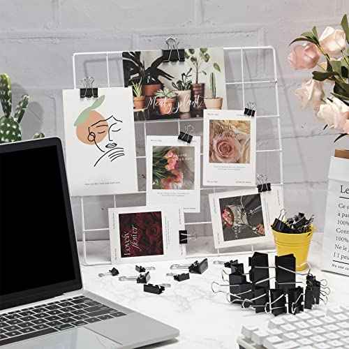Yexiya 1000 Pcs Binder Clips Bulk Assorted Sizes Black Paper Clips Small Binder Clips Office Clips Bulk Mini Paper Clamps Multi Sizes for School Teachers Office Supplies (Multi Sizes)