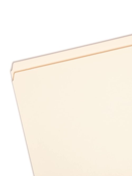 Smead File Folder, Reinforced Straight-Cut Tab (Not Undercut), Legal Size, Manila, 100 per Box (15310)