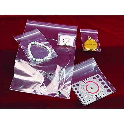 CuteBox Re-Sealable White Block Zip Lock Seal Poly Bags 2" x 2" 100pcs for Retail, Party Favors, Storage, Organization, Crafts, Labelling, Merchandise, Packaging, Display