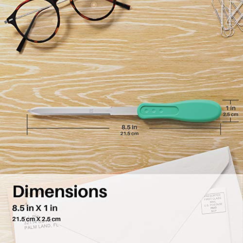 Uncommon Desks Mint Green Envelope Letter Opener 1-Pack - Office Supplies