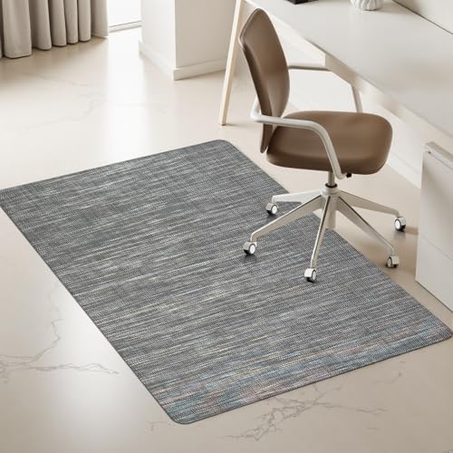 Azadx Office Chair Mat for Hardwood Floor 48" x 60" Heavy Duty Chair Mat for Hardwood Floors Slip Resistant Floor Protector for Home Office Computer Desk Chair Mat for Rolling Chairs, Dark Grey