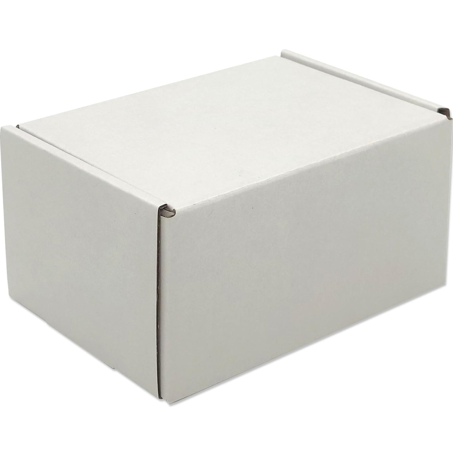 Lmuze 6x4x2 inches Small Shipping Boxes Set of 50 - White Mailer Corrugated Cardboard Boxes for Shipping Packaging Mailing Products
