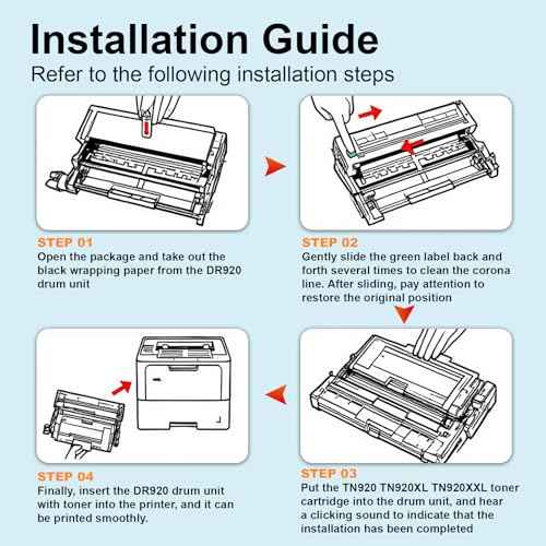 SRITE DR920 DR-920 Drum Unit Replacement for Brother DR 920 use with TN920 TN920XL TN920XXL Work for Brother HL-L5210DWT HL-L5215DW HL-L6310DW HL-L6210DW DCP-L5510DN Printer (Not Toner)