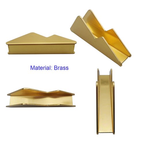 enyuwlcm Metal Business Card Holder for Desk Brass Business Card Stand for Office Tabletop Counter Organizer Gold 2 Pack