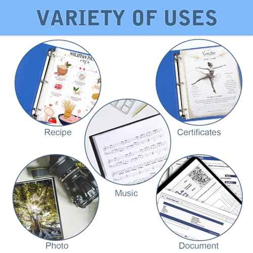 70Pack Sheet Protectors, Clear Heavy Duty Plastic Page Protectors for 3 Ring Binder, Top Loading Sheet Protectors 8.5 x 11¡± for Photo, Paper, Document Protector