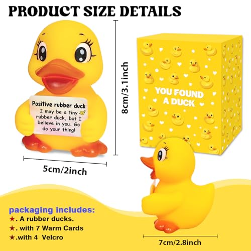 You Found a Duck Positive Emotional Support Rubber Duck Yellow Uplifting Gift