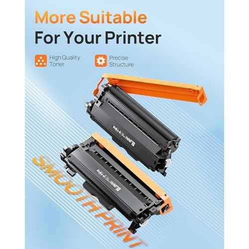 E-Z Ink TN760 Toner for Brother Printer Compatible for Brother TN-760 TN730 TN-730 Toner Cartridges to Use with MFC-L2710DW MFC-L2750DW HL-L2350DW HL-L2370DW HL-L2395DW L2390DW DCP-L2550DW (4 Black)