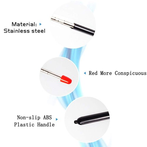 Telescopic Teachers Pointer,Teaching Pointer Stick for Classroom,Metal Hand Retractable Pointer Extended Length 47 Inch, Handheld Presenter Whiteboard Pointer (Black)