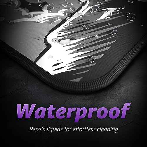Hystar¢ç Extended Gaming Mouse Pad | XXL 36" x 16" | 5mm Thick, Waterproof Surface, Smooth Polyester Fabric, and Natural Rubber Base | Mythic Hydra