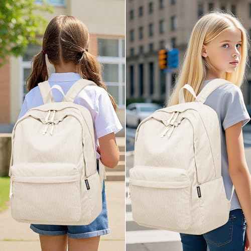 Backpack for School Girls and Boys, Lightweight School Bookbag for Teens, College Students Women & Men, Cute Large Laptop Backpack Fits 17.3 Inch Notebook (Machine Washable)