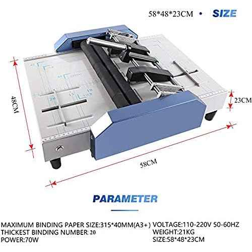NEWTRY Saddle and Flat Booklet Making/Stapling Machine A3 Size Pamphlet Stapler Paper Folding Machine 2 in 1