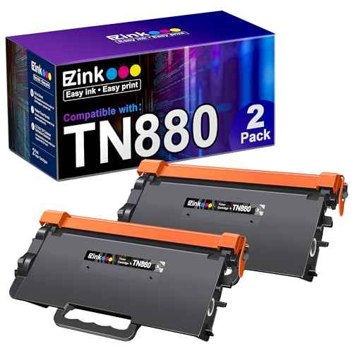 E-Z Ink Compatible Toner Cartridge Replacement for Brother TN880 Super High Yield Toner Cartridge TN 880 TN-880 MFC-L6900DW HL-L6200DW MFC-L6700DW MFC-L6800DW HL-L6200DWT HL-L6300DW£¨2 Black£©