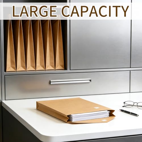 10 Pack 12.6 x 15.7 Inch Expandable Anti Tear Envelopes - Confidential Large Mailers