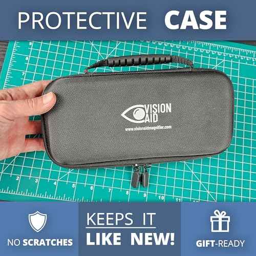 30x Hands-Free Magnifying Glass with USB Rechargeable 36 LED Lights, Storage Case | 40x Loupe Magnifier with Stand for Reading Coins Low Vision