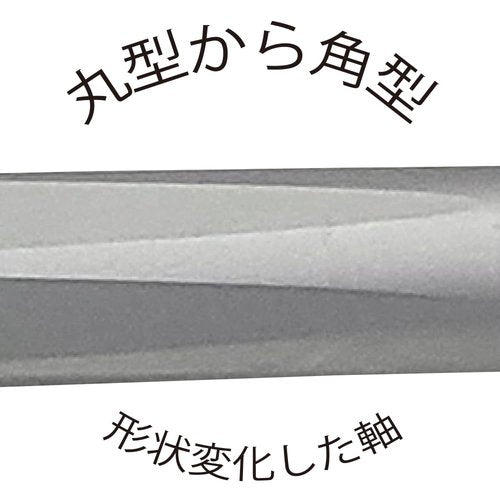 OHTO MS02 3-In-1 Multifunction Pen, Equipped with Needle Tip 0.7mm Black and Red Oil-Based Inks, 0.5mm Mechanical Pencil, All-Metal Body Silver, MS02-MF3-SV