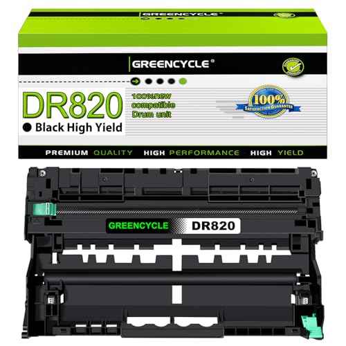 DR820 Drum Unit Compatible Replacement for Brother DR 820 DR-820 Work with HL-L6200DW, HL-L5200DW, HL-L5100DN, MFC-L5850DW, HL-L5200DWT, MFC-L5900DW, MFC-L5700DW Printer (1 Pack, Black)
