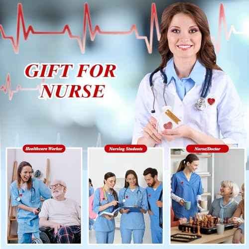 Sasylvia 100 Sets Nurse Lapel Pins Nurse Practitioner Week Appreciation Gifts Bulk Heart Enamel Rn Brooches LPN Badges Nursing Student Accessories Nursing Supplies for Medical Assistant