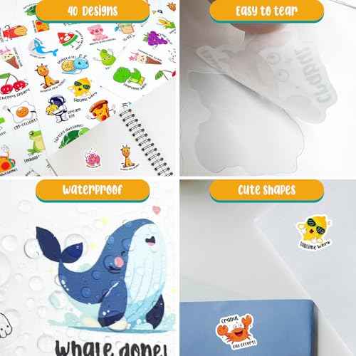 800PCS Fun Stickers for Kids, Positive Stickers for Kids Classroom, Classroom Prizes Elementary, Removable Teacher Stickers for Grading and Rewards