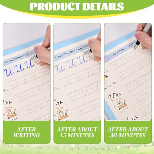 AALGO Grooved Cursive Handwriting Workbook,Magic Grooved Writing Practice Cursive for Children and Beginners,Learn Cursive Handwriting With Letters,Words and Sentences