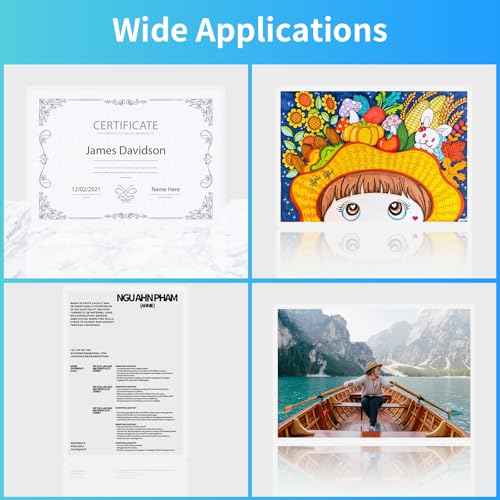 Laminating Sheets, (3 Mil) 500 Pack Thermal Laminating Pouches Holds 8.5 x 11 Inch,3 Mil Clear Laminator Paper 9 x 11.5 Inch, Letter Size, for Education,Documents, Certificate
