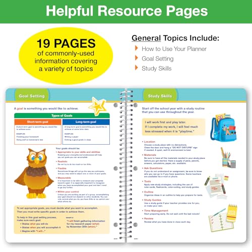 Global Datebooks 2026-2027 Elementary Student Planner 8.5x11 Earth Edition with Ruler & Stickers