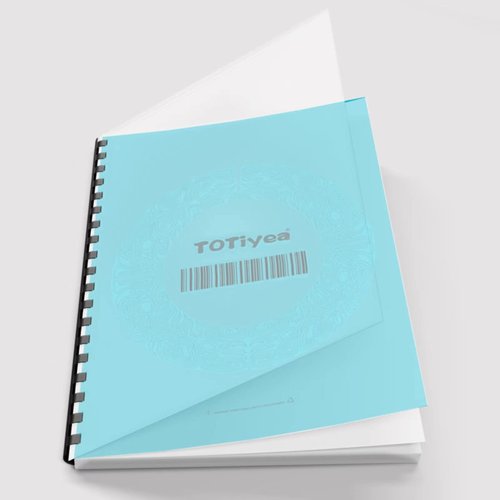 TOTiyea 200 Pack 8 Mil PVC Binding Presentation Covers, Clear Report Covers for Binding,8.5x11 Inches,Letter Size