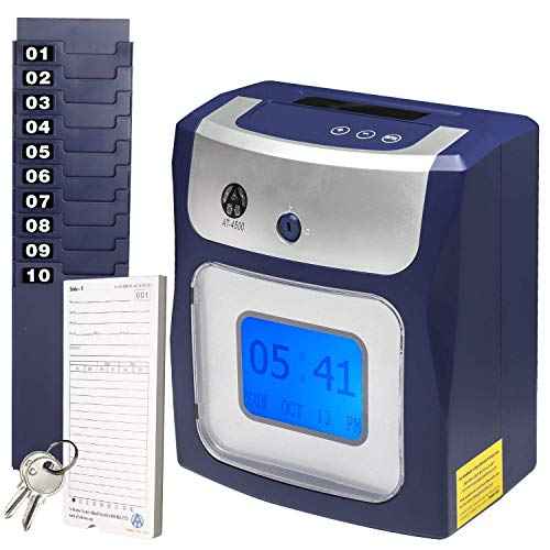 Allied Time USA Calculating AT-4500 Sets up in Minutes - totals Regular and Overtime Hours Worked